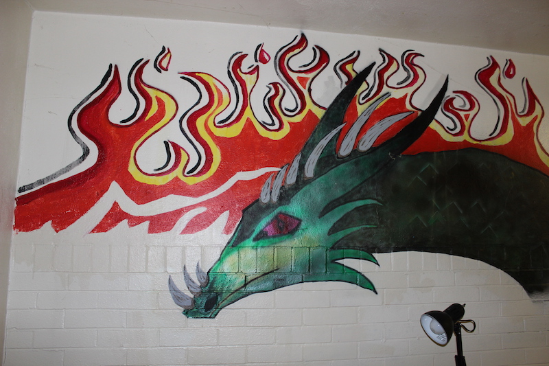 Dragon mural
